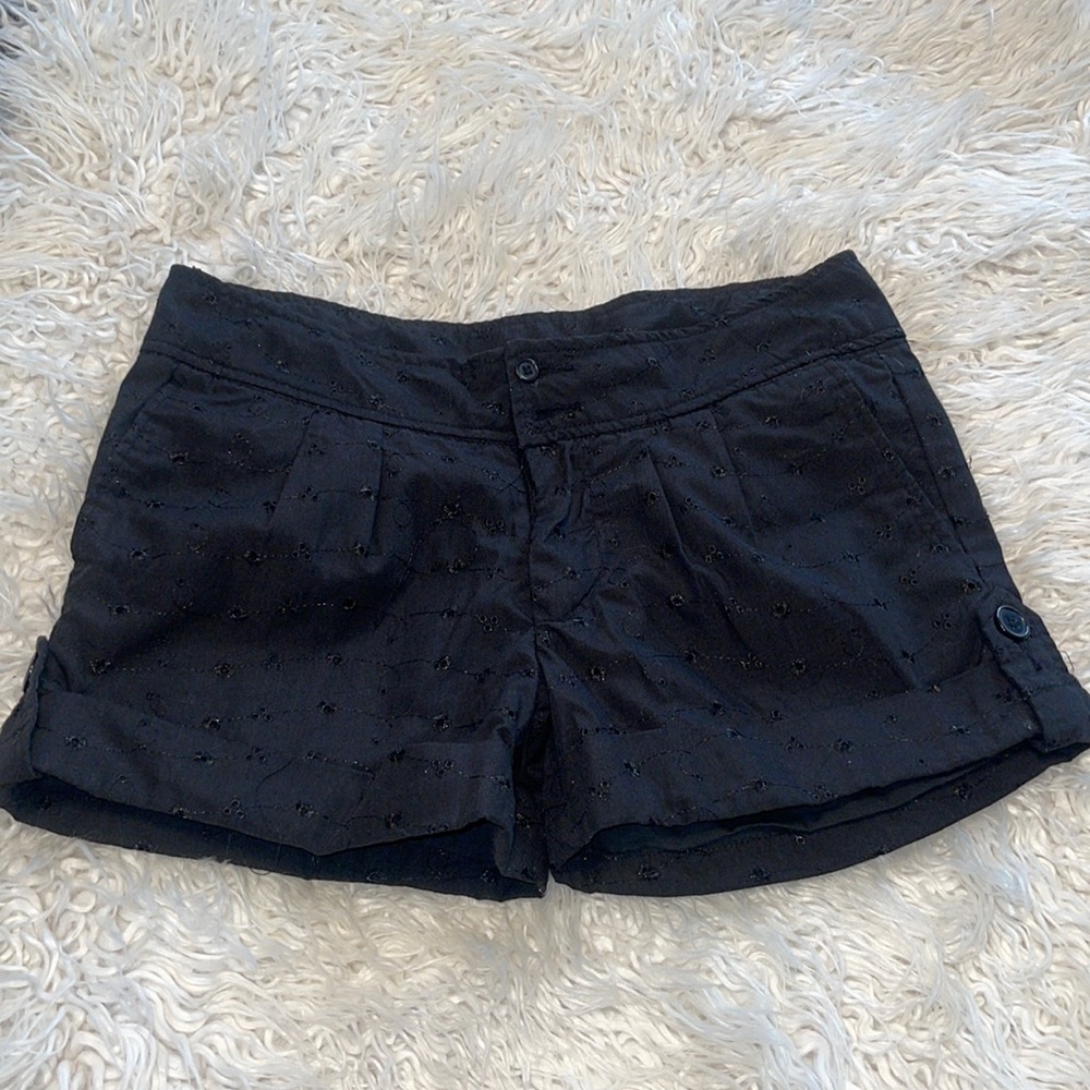 Dream Gold black floral design shorts